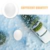 12 Artificial Plastic Bird Eggs, White, for Canaries view 3