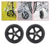 1/2 Pcs 6/7/8-Inch Replacement Wheels for Wheelchairs, Rollators, Walkers and Chairs, Solid Rubber Casters (2 Pcs, 7-Inch, Gray) view 4