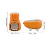 VALICLUD Hamster Water Bottle with Ceramic Holder and Pumpkin-Shaped Food Bowl view 2