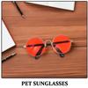 Abaodam 5 Pairs of Pet Sunglasses for Small Dogs and Cats, Metal Frames, Colored Lenses view 3