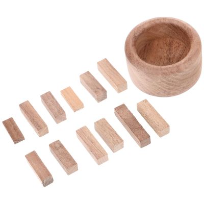 PAMINGONO Essential Oil Wooden Diffuser Set, Decorative Aromatherapy Diffuser for Living Room, Bedroom, and Office