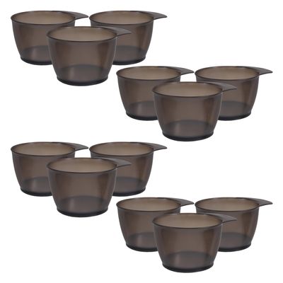 Angoily 12-Piece Plastic Hair Dye Mixing Bowls with Pouring Spout