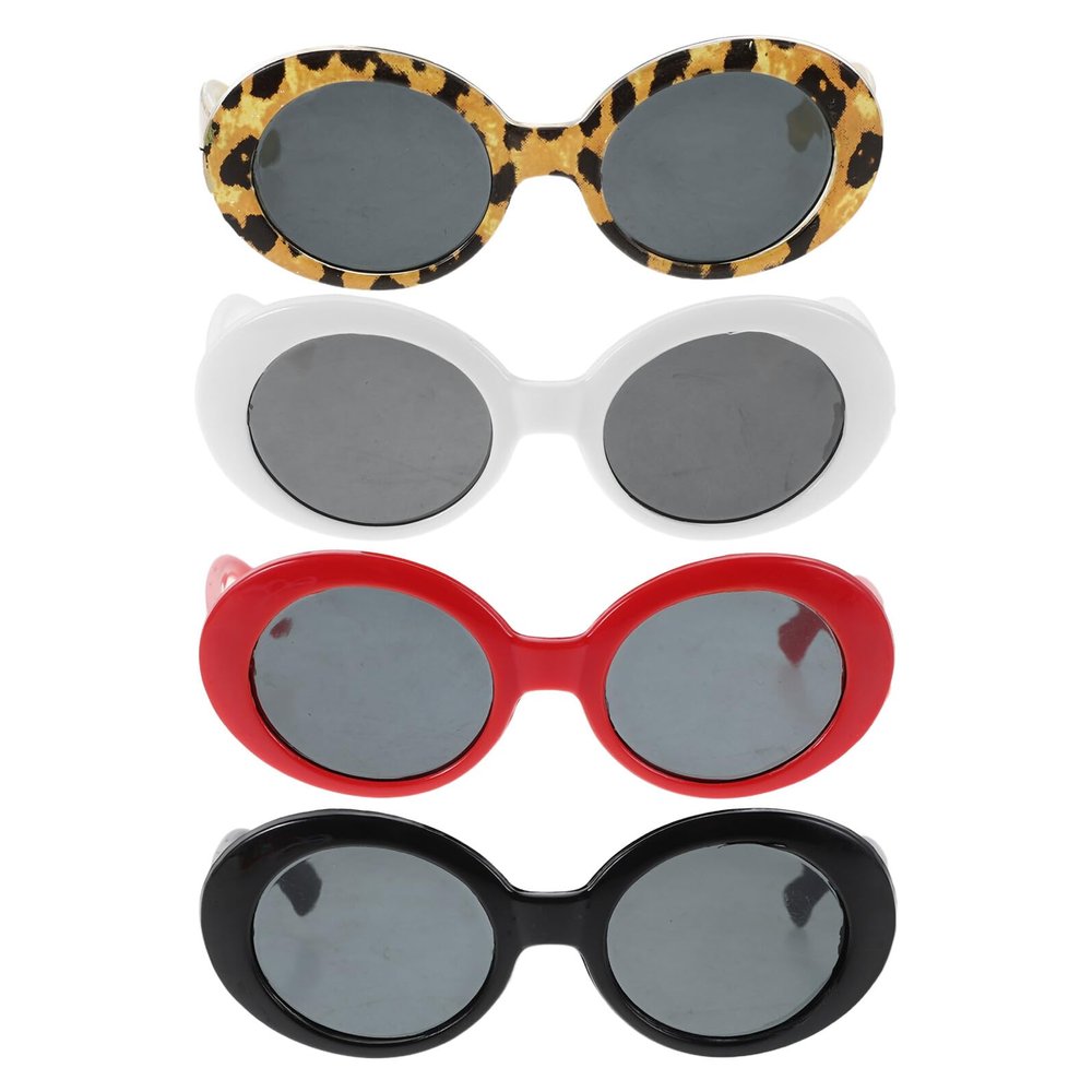TOYANDONA 4-Piece Pet Sunglasses for Dogs and Cats