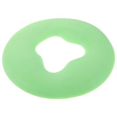NOLITOY Silicone Face-Opening Pillow for Spas and Salons, Non-Slip Green Neck Support