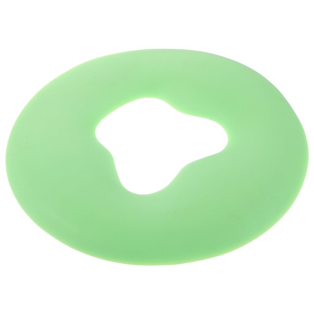 NOLITOY Silicone Face-Opening Pillow for Spas and Salons, Non-Slip Green Neck Support