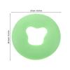 NOLITOY Silicone Face-Opening Pillow for Spas and Salons, Non-Slip Green Neck Support view 2