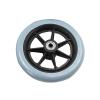 6/8-Inch Front Wheels with Smooth Solid Rubber Tires, Replacement Parts for Wheelchairs (Gray, 8 Inch) view 1