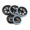 6/8-Inch Front Wheels with Smooth Solid Rubber Tires, Replacement Parts for Wheelchairs (Gray, 8 Inch) view 4