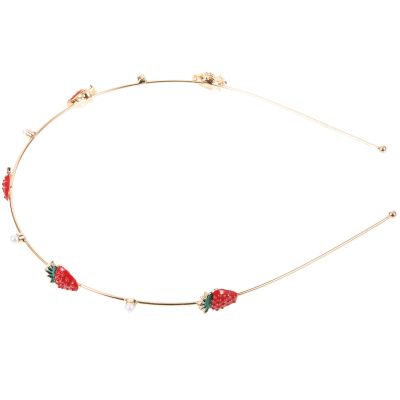 Golden Alloy Headband, Elegant Delicate Hair Accessory for Women