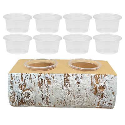 Gecko Feeding Dish with Magnetic Feeder and 10 Cups
