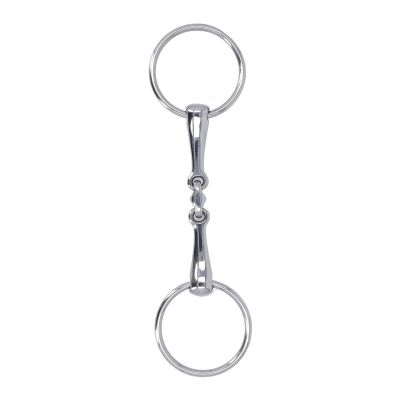 SYUULCOI Stainless Steel Horse Bit, Flexible Jointed O-Ring Snaffle for Racing