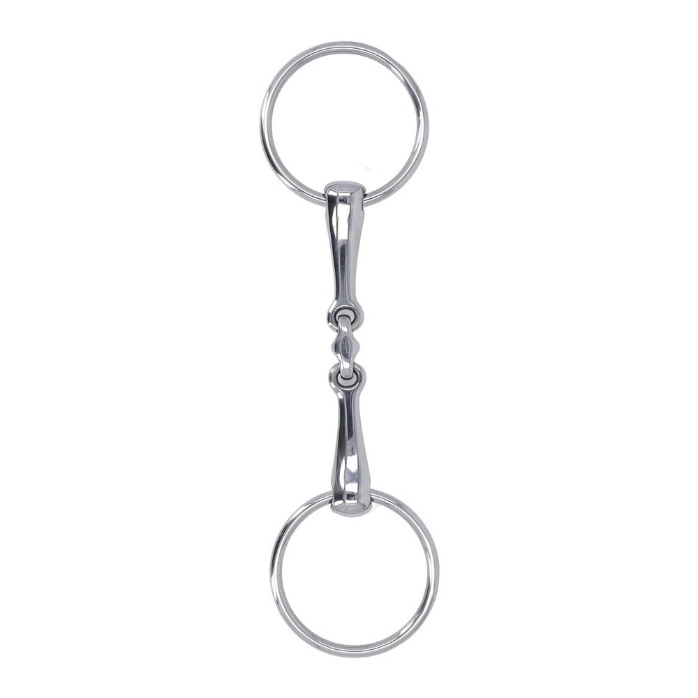 SYUULCOI Stainless Steel Horse Bit, Flexible Jointed O-Ring Snaffle for Racing