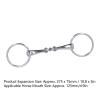 SYUULCOI Stainless Steel Horse Bit, Flexible Jointed O-Ring Snaffle for Racing view 2