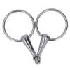 SYUULCOI Stainless Steel Horse Bit, Flexible Jointed O-Ring Snaffle for Racing view 3