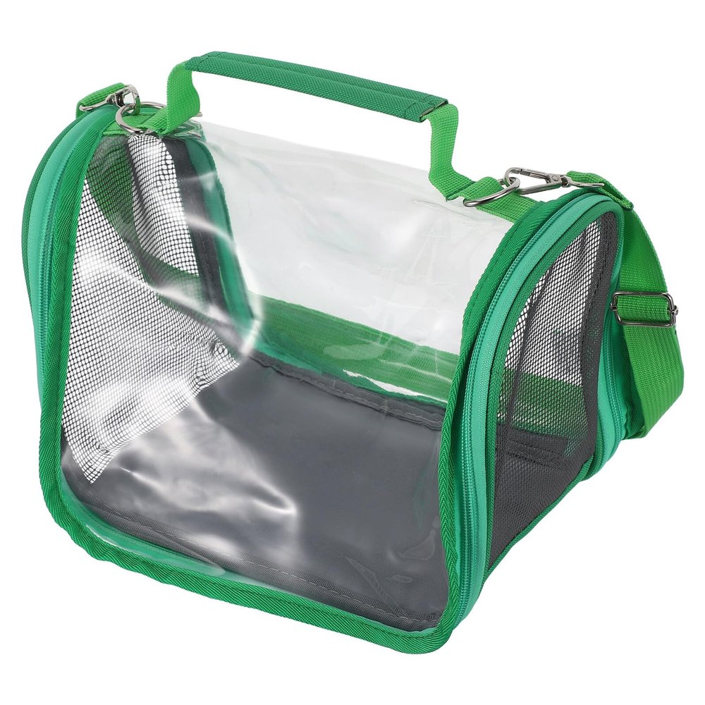 jojofuny Portable Bird Transport Cage for Small Birds and Reptiles, Breathable, with Strap and Handle, for Travel and Vet Visits