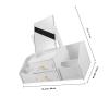 OUNONA Makeup Organizer with Mirror and Drawers view 2