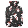 Hot Water Bottle with Fleece Cover, PVC, 2 L view 1