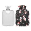 Hot Water Bottle with Fleece Cover, PVC, 2 L view 2