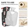 Hot Water Bottle with Fleece Cover, PVC, 2 L view 4