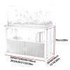 WPWSDWMX Aquarium Stand, 800 Kg Capacity, Open Shelf and Cabinet, Modern Terrarium Stand (Yellow, 90x50x70cm) view 2