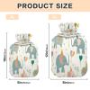 Hot Water Bottle with Fleece Cover, PVC, 1 Liter view 3