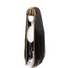 CGVG Long Black and Pink Cosplay Wig with Bangs for Halloween, Cosplay, Carnival, Mardi Gras, and Theme Parties (Black, Brown, Yellow) view 2