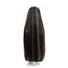 CGVG Long Black and Pink Cosplay Wig with Bangs for Halloween, Cosplay, Carnival, Mardi Gras, and Theme Parties (Black, Brown, Yellow) view 3