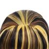CGVG Long Black and Pink Cosplay Wig with Bangs for Halloween, Cosplay, Carnival, Mardi Gras, and Theme Parties (Black, Brown, Yellow) view 4