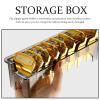 TOYANDONA Plastic Hair Clipper Guide Comb Holder and Storage Box, Transparent Black view 2