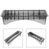 TOYANDONA Plastic Hair Clipper Guide Comb Holder and Storage Box, Transparent Black view 4