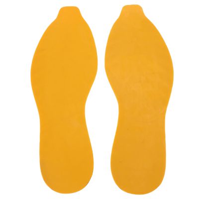Non-Slip Rubber Basketball Shoe Sole Repair Patches, V-Pattern, Sizes 41–44 (Yellow)