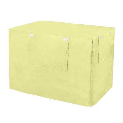 Champagne Yellow Dog Crate Cover, UV-Resistant with Roll-Up Sides, Reduces Barking, Medium