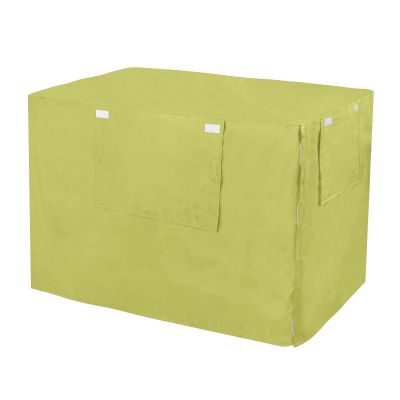 Mustard Dog Crate Cover with Mesh Windows