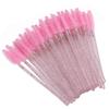 Yechiry 50-Pack Nylon Mascara Spoolie Brushes, Flexible Spiral Design, Disposable and Portable, Pink view 1