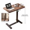 DQSPDBD Height-Adjustable Bed Table with Hidden Casters view 2