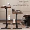 DQSPDBD Height-Adjustable Bed Table with Hidden Casters view 3