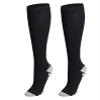 Comfortable Compression Socks for Women and Men, Black, L-XL view 1