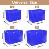 Blue Pet Crate Cover with Roll-Up Sides, Washable Dog Crate Cover, Indoor, Large view 3