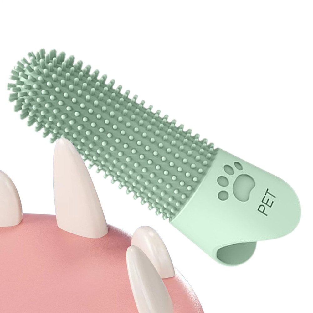 Pet Oral Care Finger Toothbrush for Dogs, Cats, Rabbits, Hamsters, and Puppies