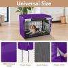 Washable Indigo Dog Crate Cover with Mesh Window Panels for Small Crates view 4