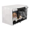 Snow Dog Small Durable Pet Crate Cover with Roll-Up Sides, Reduces Barking view 2