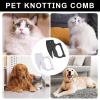 Cat Comb for Tangles - 2-Piece Pet Hair Removal Tool view 4