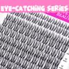 VEYESBEAUTY Lash Extension Clusters, Flutter, 8–18 mm view 2