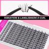 VEYESBEAUTY Lash Extension Clusters, Flutter, 8–18 mm view 4