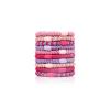Women's Hair Tie Set, Hair Tie Bracelet, Hair-Friendly Hair Ties for Girls (10 Pink) view 1