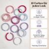Women's Hair Tie Set, Hair Tie Bracelet, Hair-Friendly Hair Ties for Girls (10 Pink) view 2