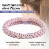 Women's Hair Tie Set, Hair Tie Bracelet, Hair-Friendly Hair Ties for Girls (10 Pink) view 3