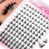 Veleasha Fairy Manga Lash Clusters, Clear Band, C Curl, 8–16 mm, 120 Pieces (Manga02) view 1