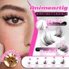 Veleasha Fairy Manga Lash Clusters, Clear Band, C Curl, 8–16 mm, 120 Pieces (Manga02) view 3
