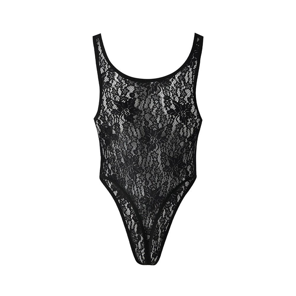 Men's Sexy Lingerie Top (Black, XL)